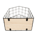 Szett 3 polc, természetes/fekete, AZURI