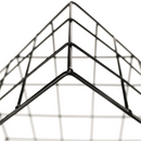 Szett 3 polc, természetes/fekete, AZURI