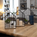 Szett 3 polc, természetes/fekete, AZURI