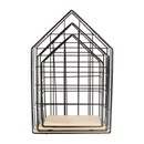 Szett 3 polc, természetes/fekete, AZURI