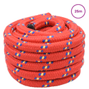 vidaXL Csónak Kötél 25 m 3 Piros PP