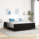 vidaXL Ágykeret matracmal Fekete 180 x 200 cm szövet