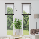 vidaXL Zsalugáter Redőnyök Fekete 220 x 60 cm Alumínium