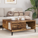 vidaXL Dohányzóasztal Öreg fa 80 x 80 x 36,5 cm Faanyag