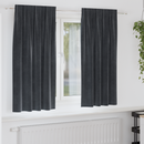 vidaXL Sötétítő függönyök 2 pcs Sötétszürke 140 x 175 cm Bársony