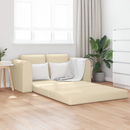 vidaXL Kanapéágy 60cm Krém szövet