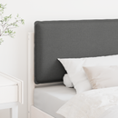 vidaXL Kárpitozott fejtámla Fehér és világosszürke 90 cm Tömör fenyőfa