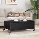 vidaXL Dohányzóasztal Fekete tölgy 91 x 55 x 32 cm Faanyag