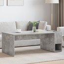 vidaXL Dohányzóasztal Beton Szürke 101,5 x 50 x 37 cm Faanyag