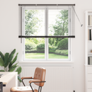 vidaXL Zsalugáter Redőnyök Fekete 175 x 130 cm Alumínium