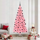 vidaXL Karácsonyfa 300 LED-del állvánnyal Rózsaszín 210 cm PVC