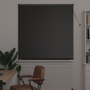 vidaXL Zsalugáter Redőnyök Fekete 175 x 125 cm Alumínium