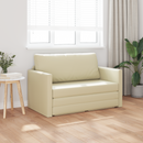 vidaXL Kanapéágy Krém 124 x 71 x 78 cm Mübőr