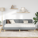 vidaXL Sarokágy keret Világosszürke 100 x 200 cm szövet