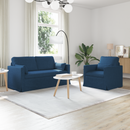 vidaXL Kanapé Szett 2 pcs Kék 158 x 78 x 80 cm szövet