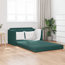 vidaXL Kanapéágy Sötétzöld 124 x 71 x 78 cm Bársony