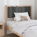 vidaXL Kárpitozott fejtámla fejtámlával Barna 90 cm Tömör fenyőfa