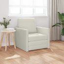 vidaXL Kanapéágy Krém 74 x 77 x 81 cm Bársony