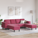 vidaXL Nappali Kanapé 3 pcs Bordó 250 x 188 x 76 cm