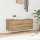 vidaXL Cipőszekrény polcokkal kézműves tölgy 100 x 35 x 38 cm Faanyag