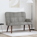 vidaXL Kétüléses Kanapé Világosszürke 115 x 61 x 87 cm Bársony