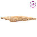 vidaXL Faszegély járólap 6 pcs Barna 50 x 50 cm Barna Impregnált Fenyő