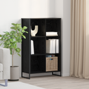 vidaXL Könyvespolc Fekete tölgy 99.5 x 30 x 108.5 cm Faanyag