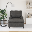 vidaXL PÁRÁS FOTEL párnával Fekete 91 x 157 x 91 cm Műbőr
