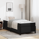 vidaXL Ágykeret matracmal Fekete 90 x 200 cm szövet