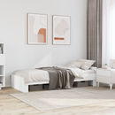 vidaXL Ágykeret támlával Fehér 80 x 200 cm Szerelt Fa