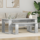 vidaXL Kávasztal Szett 2 pcs Beton Szürke Faanyag