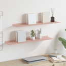 vidaXL Lebegő polc 2 pcs Rózsaszín 80 x 18 x 2,5 cm Acél