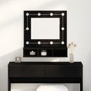 vidaXL Tükörszekrény polcokkal Fekete tölgy 60 x 31,5 x 62 cm Faanyag