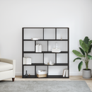 vidaXL Könyvespolc Fekete tölgy 132 x 29 x 141,5 cm Faanyag
