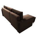 Kinyitható ülőgarnitúra, barna, balos, BLEKY ROH