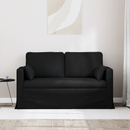 vidaXL Kanapé Fekete 139 x 78 x 80 cm szövet
