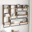 vidaXL Fali polc készlet 6 pcs Artisan tölgy 100 x 25 x 30 cm Faanyag