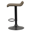 Bárszék, szürkésbarna Taupe ekobőr, BAILI