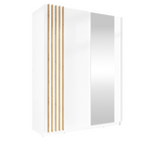 Szekrény, 2D-150, fehér/artisan tölgy, BAJADERO TYP 1