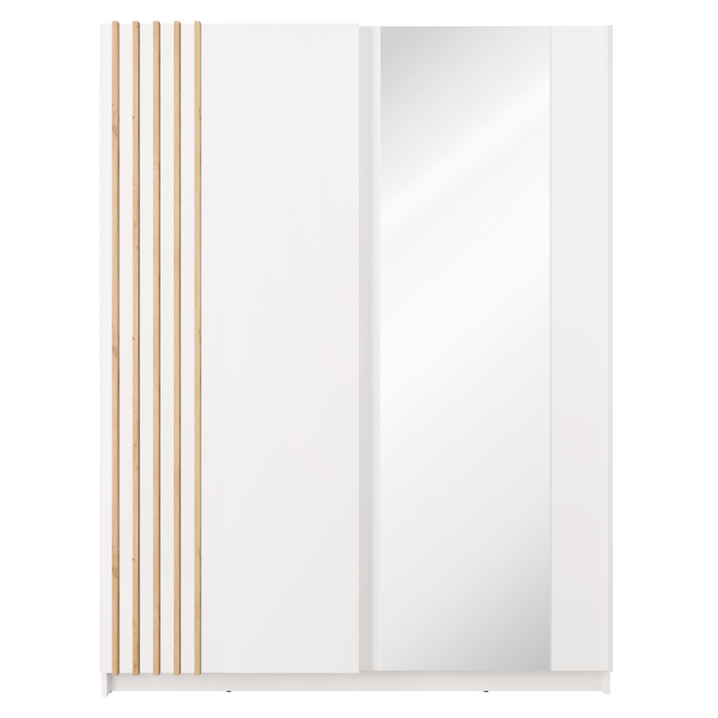 Szekrény, 2D-150, fehér/artisan tölgy, BAJADERO TYP 1