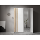 Szekrény, 2D-150, fehér/artisan tölgy, BAJADERO TYP 1