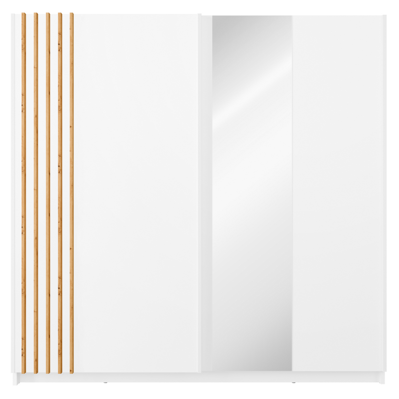 Szekrény, 2D-200, fehér/artisan tölgy, BAJADERO TYP 2