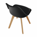 Szék, fekete/bükk, BALI 2 NEW