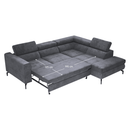 Kihúzható ülőgarnitúra, szürke, jobbos, BALTIK ROH