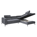 Kihúzható ülőgarnitúra, szürke, jobbos, BALTIK ROH