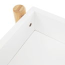 2 polcos állvány, természetes bambusz/fehér, BALTIKA TYP 1