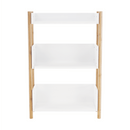 3 polcos állvány, természetes bambusz/fehér, BALTIKA TYP 2