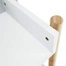 3 polcos állvány, természetes bambusz/fehér, BALTIKA TYP 2