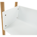 3 polcos állvány, természetes bambusz/fehér, BALTIKA TYP 2