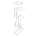 Fém állvány a virágokra, fehér, BAMIR TYP 2